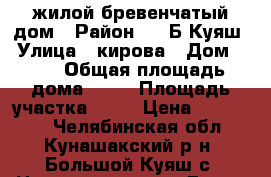 жилой бревенчатый дом › Район ­ c.Б Куяш › Улица ­ кирова › Дом ­ 38 › Общая площадь дома ­ 28 › Площадь участка ­ 62 › Цена ­ 800 000 - Челябинская обл., Кунашакский р-н, Большой Куяш с. Недвижимость » Дома, коттеджи, дачи продажа   . Челябинская обл.